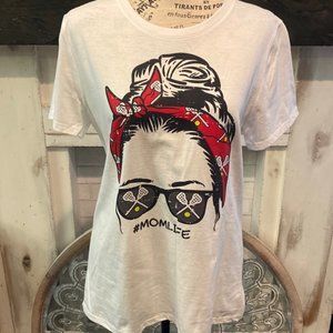 NWT momlife lacrosse tee